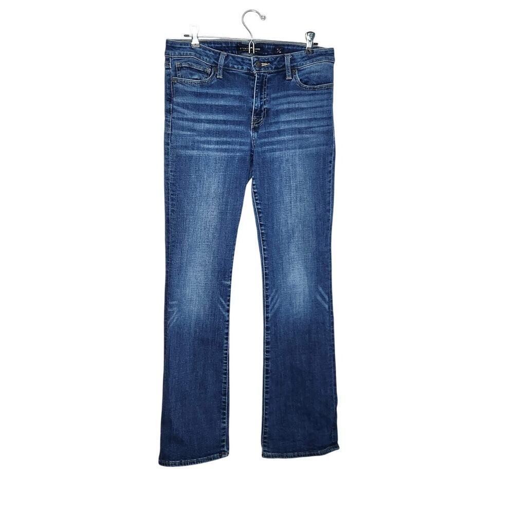 Lucky Brand Lolita Boot Jeans Low Mid  Rise Medium Wash Blue Fade 10